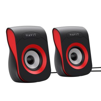 Стерео колонки HAVIT SK599 USB 6W Black/Red
