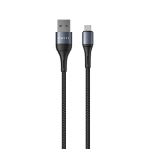 Кабель USB - Micro USB HAVIT HV-CB649C 2.1A 1м Black