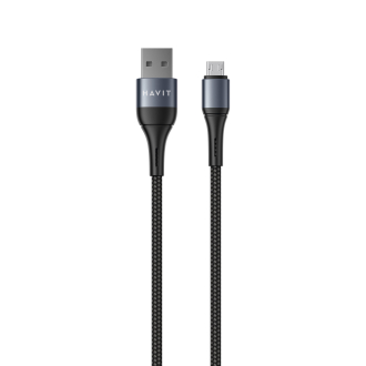 Кабель USB - Micro USB HAVIT HV-CB649C 2.1A 1м Black