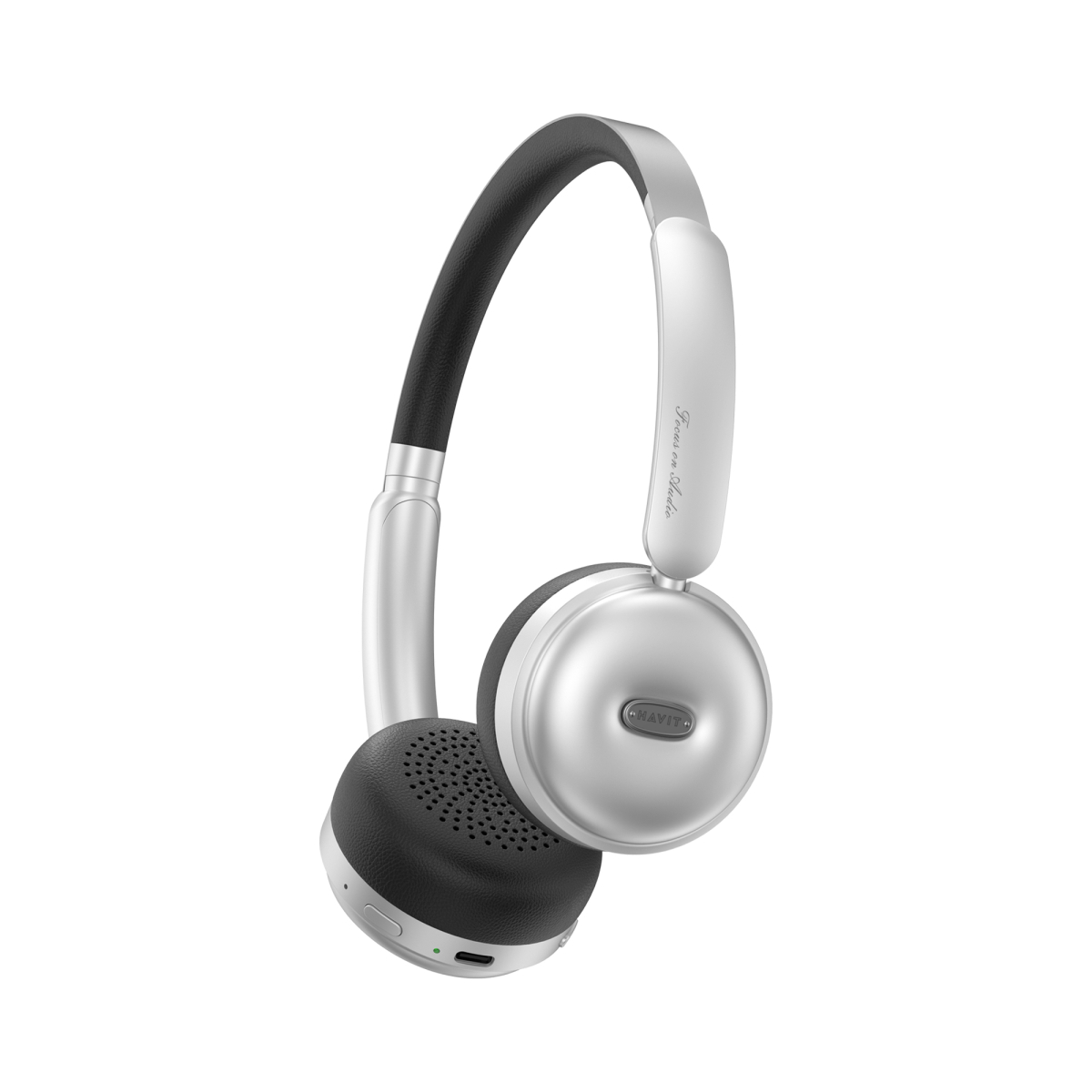 Навушники накладні бездротові HAVIT H616BT "VINTAGE 01H" Silver