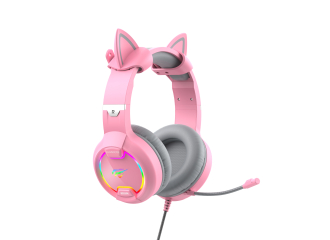 Ігрові навушники з мікрофоном HAVIT HV-H2233d Cat Pink