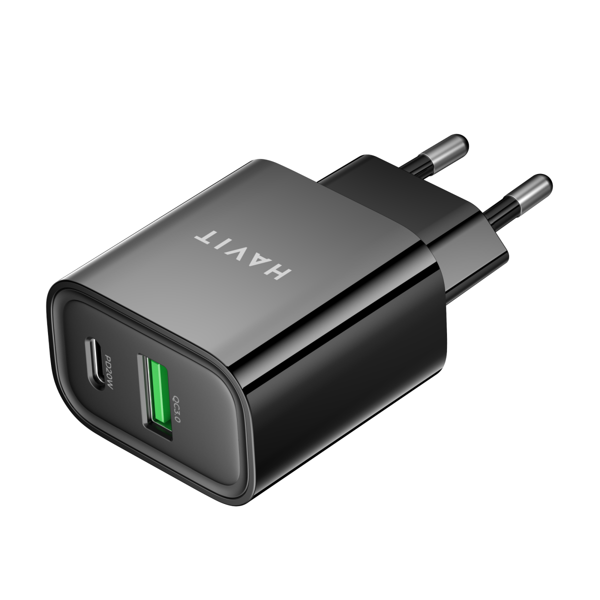 Зарядний пристрій HAVIT UC111 PRO 20W USB-A+USB-C Black Зарядний пристрій HAVIT UC111 PRO 20W USB-A+USB-C Black