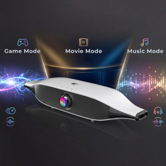 Ігрова колонка SOUNDBAR HAVIT SK218 20W USB+BT RGB White+Black