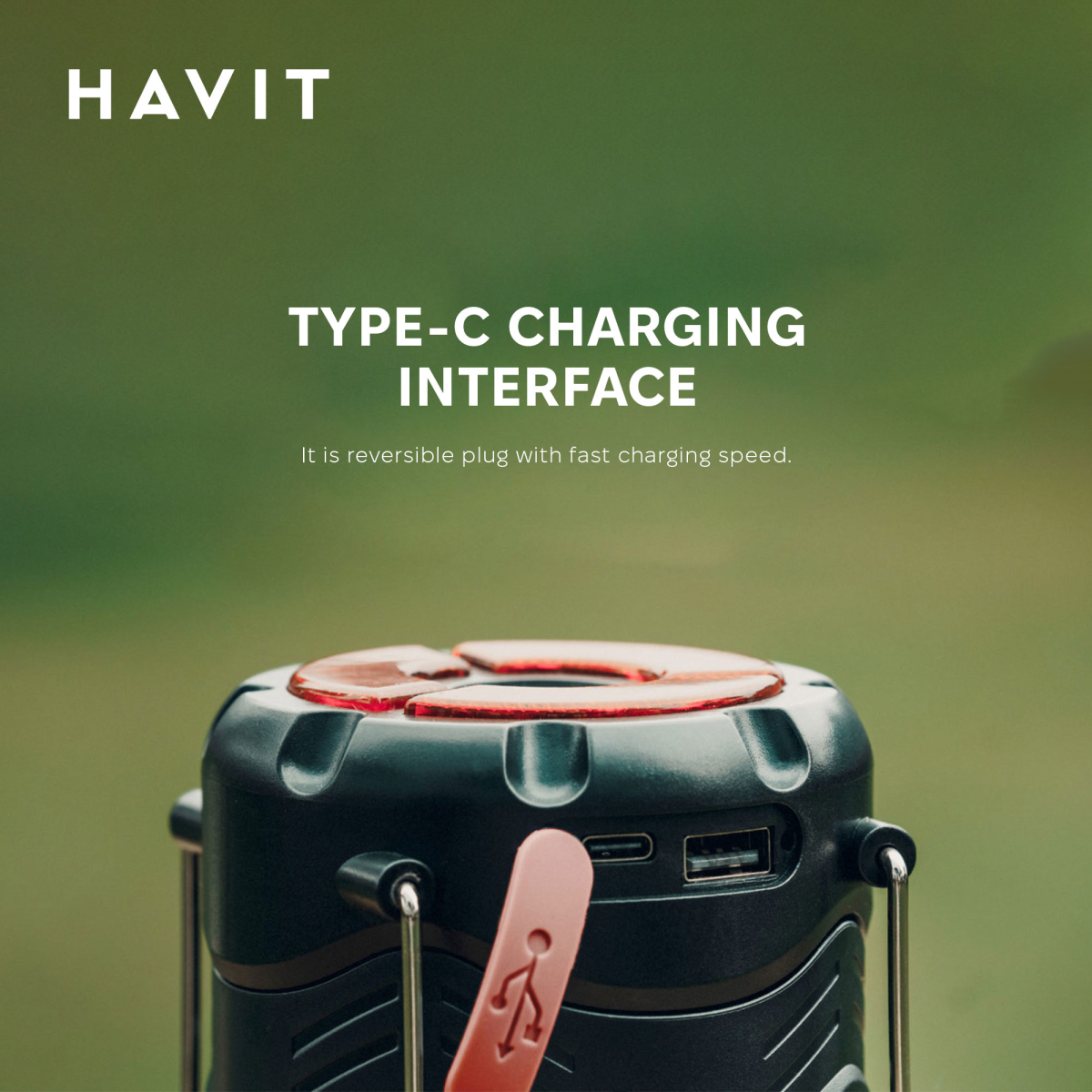 Багатофункціональний ліхтар для кемпінгу HAVIT HV-S006 3W 300Lm