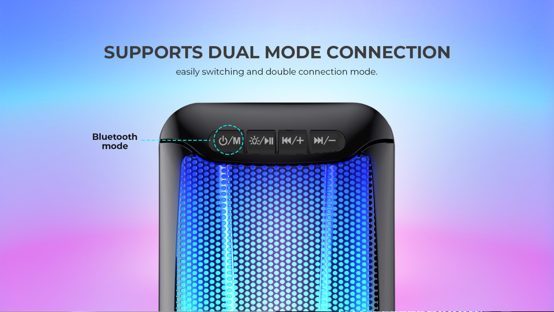 Акустична система 2.0 HAVIT HV-SK755BT USB 10W RGB Black