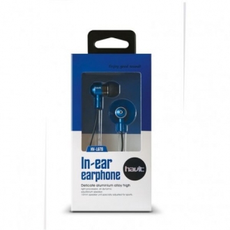 Вакуумні навушники з мікрофоном HAVIT HV-L670 Blue/Black
