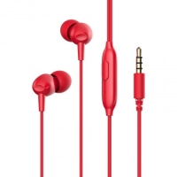 Вакуумні навушники з мікрофоном HAVIT HV-E48P Red