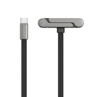 Кабель USB-C - Lightning HAVIT CB6386 PD30W 1.2м з підставкою