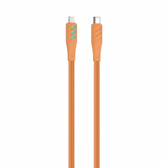Кабель USB-C - Lightning HAVIT HV-CB6255 PD27W 1м з LED індикатором Orange