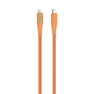 Кабель USB-C - Lightning HAVIT HV-CB6255 PD27W 1м з LED індикатором Orange