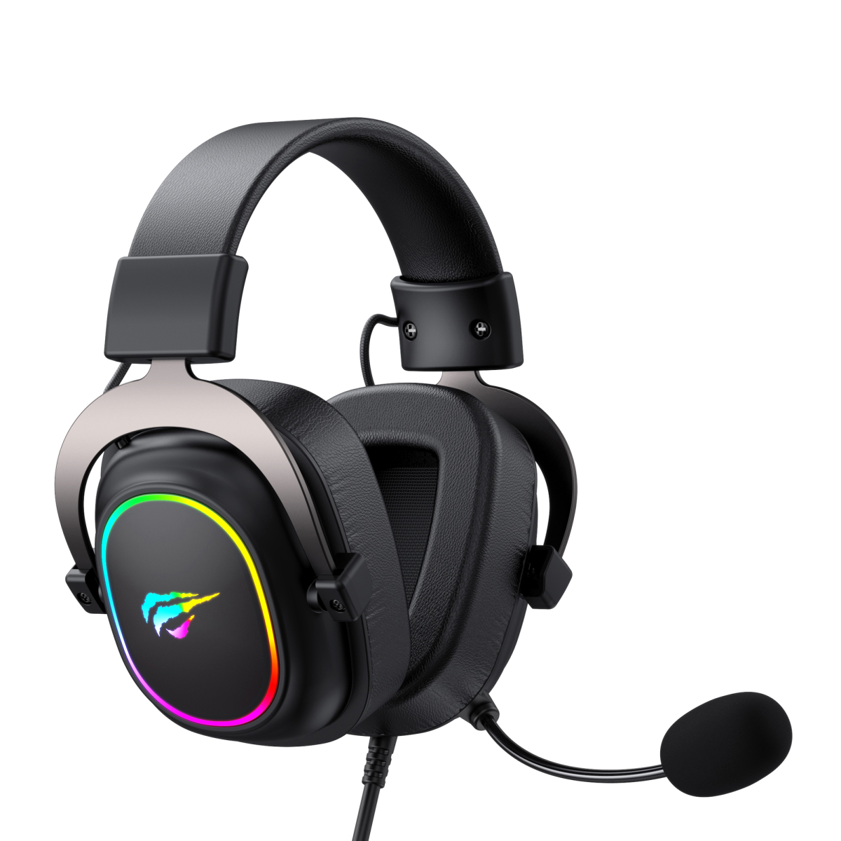 Ігрові навушники з мікрофоном HAVIT H2002P Black Plug USB 7.1