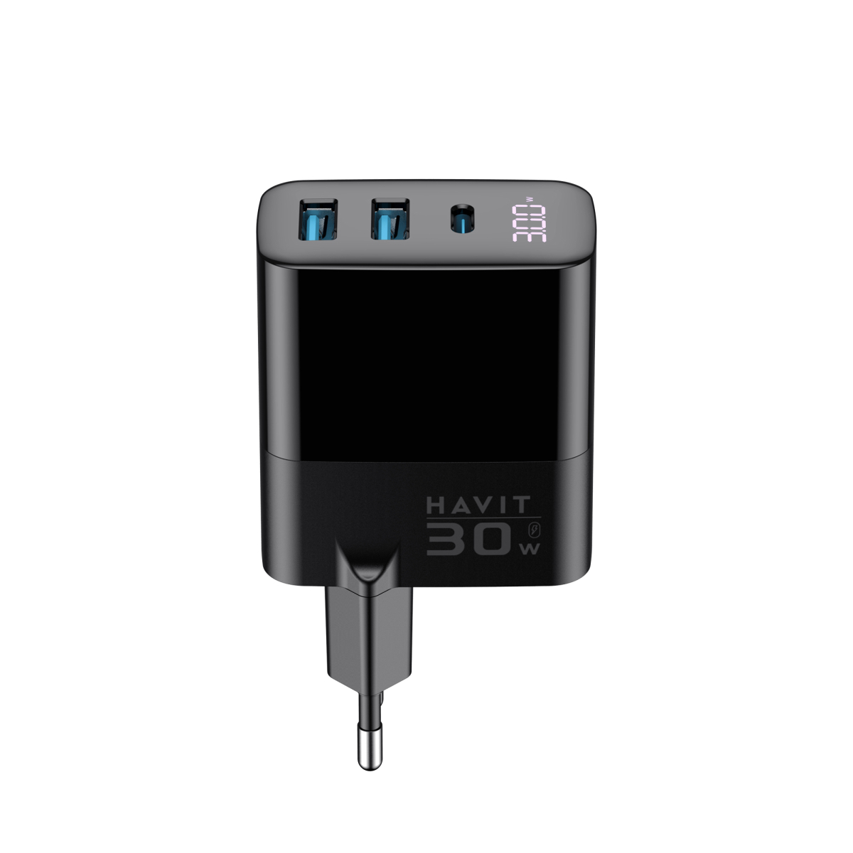 Зарядний пристрій HAVIT UCLE001 GaN 30W 2хUSB-A+USB-C