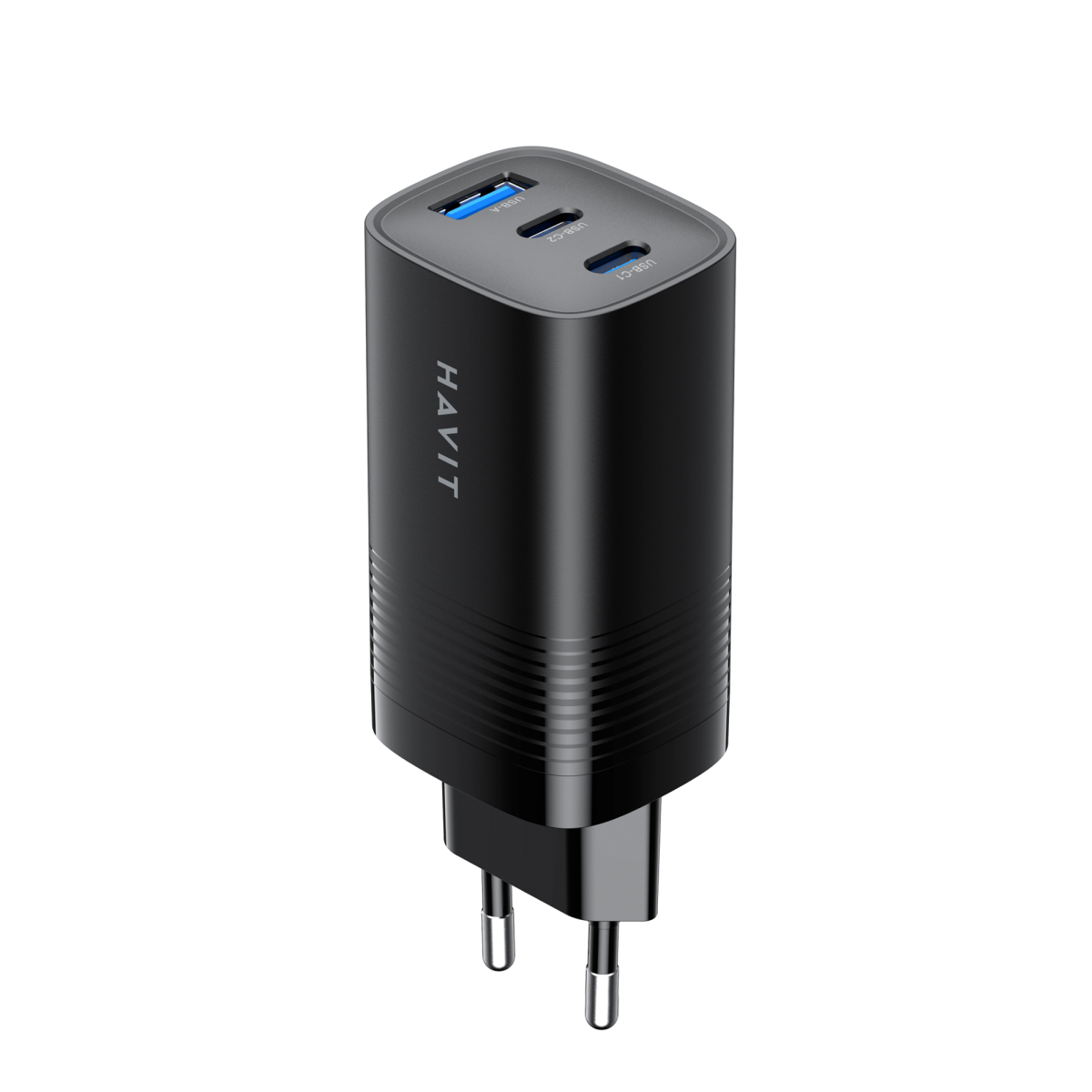 Зарядний пристрій HAVIT UC20 GaN 67W USB-A+2xUSB-C Black