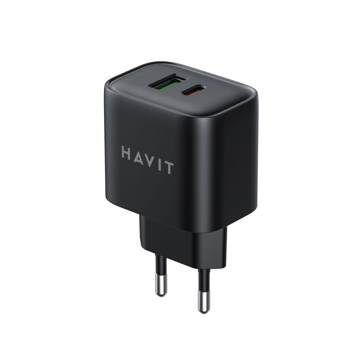 Зарядний пристрій HAVIT HV-UCP014 20W USB+USB-C Black