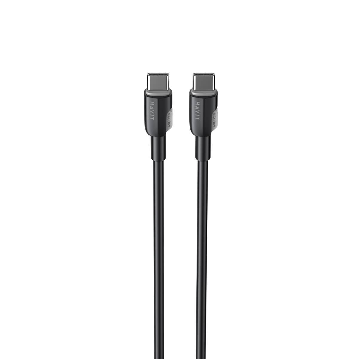 Кабель USB-C - USB-C HAVIT CB308C PD60W 3A 1м Black