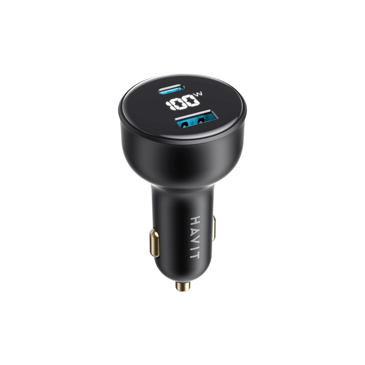 Автомобільний зарядний пристрій HAVIT HV-CC100W 100W USB+USB-C Автомобільний зарядний пристрій HAVIT HV-CC100W 100W USB+USB-C
