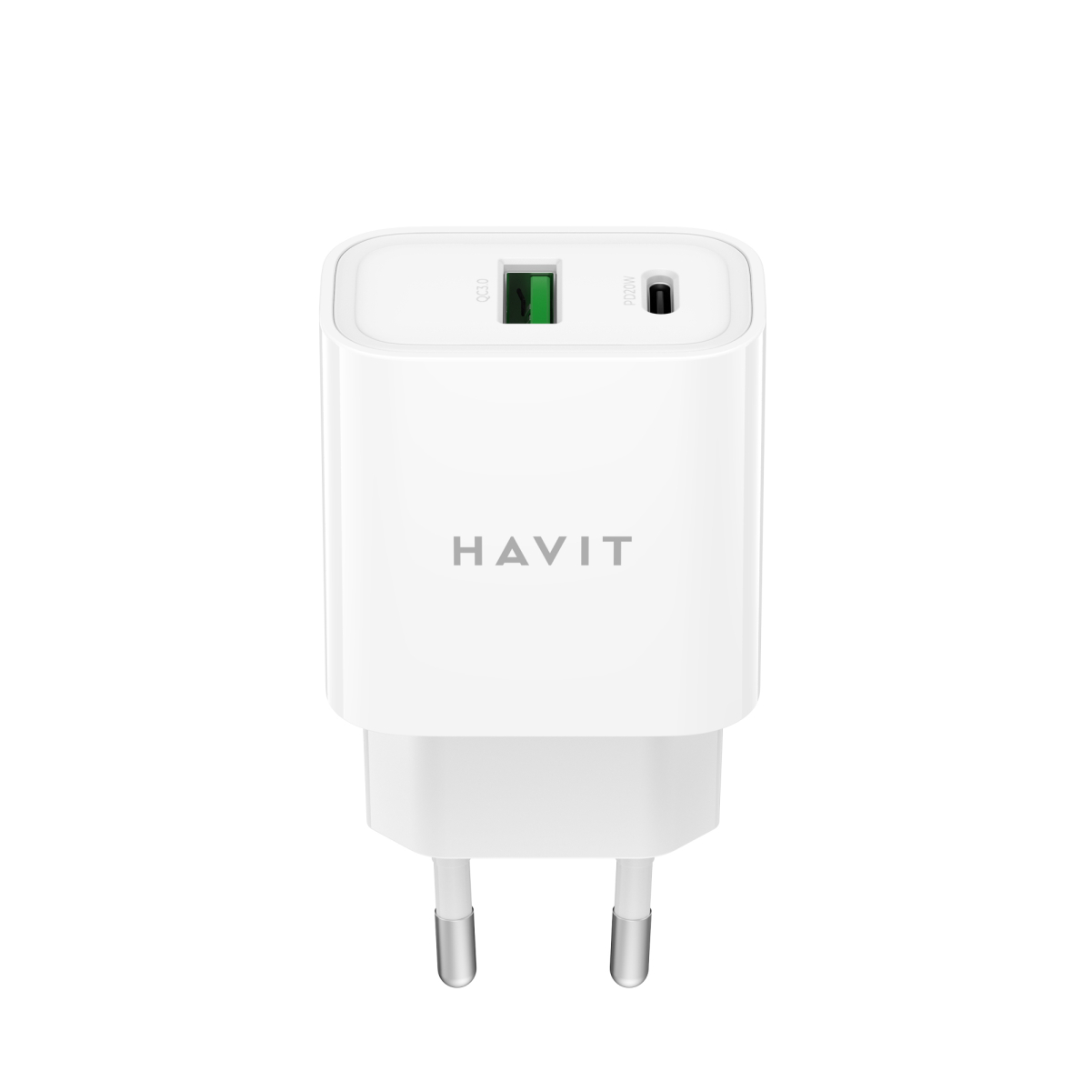 Зарядний пристрій HAVIT UC111 PRO 20W USB-A+USB-C White