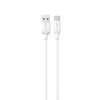 Кабель USB - USB-C HAVIT CB674 3A 1м White (силіконовий)