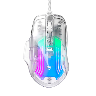 Ігрова миша дротова HAVIT HV-MS1011SE USB Transparent White