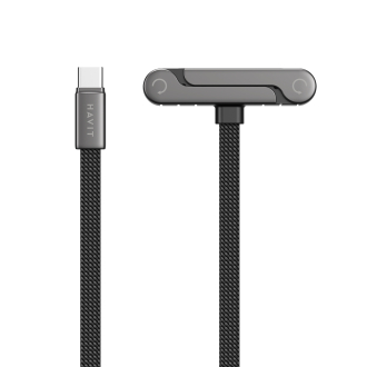 Кабель USB-C - USB-C HAVIT CB6387 PD60W 3A 1.2м з підставкою