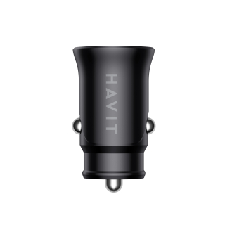 Автомобільний зарядний пристрій HAVIT HV-CC2022 20W USB+USB-C Black