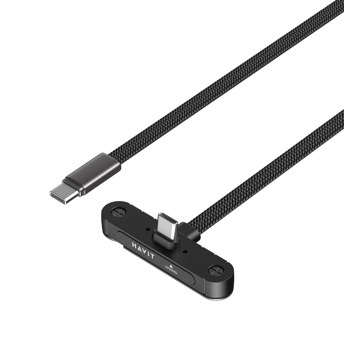 Кабель USB-C - USB-C HAVIT CB6387 PD60W 3A 1.2м з підставкою