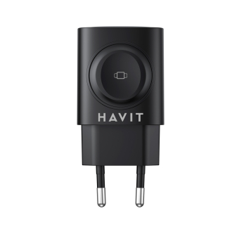 Зарядний пристрій HAVIT HV-UC132 22W USB-A+USB-C+Watch Charger Black