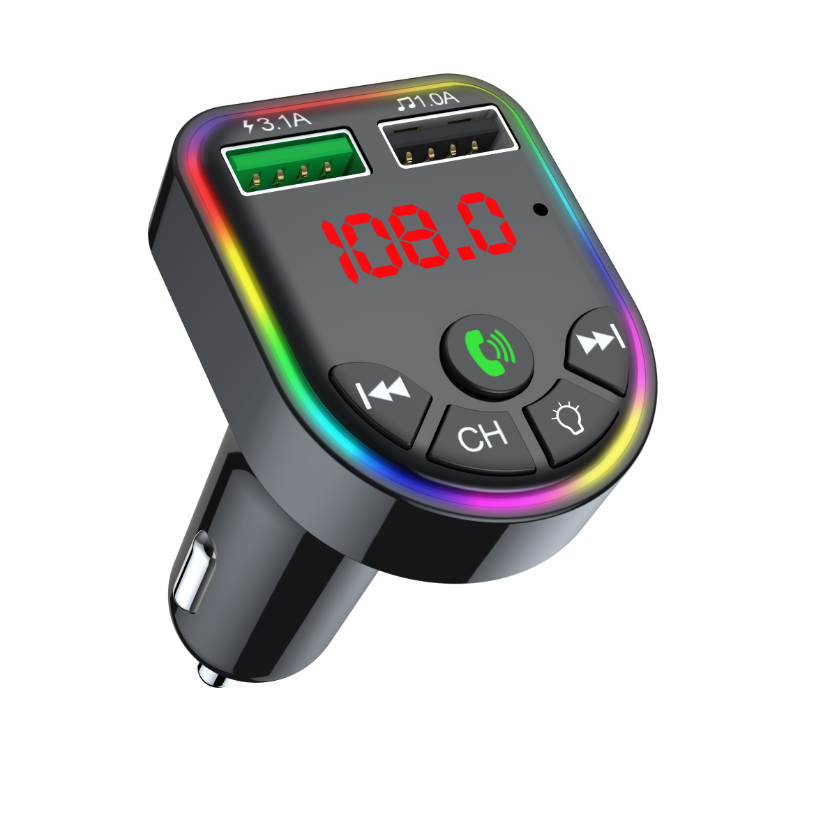 FM модулятор HAVIT HV-FM810BT Black