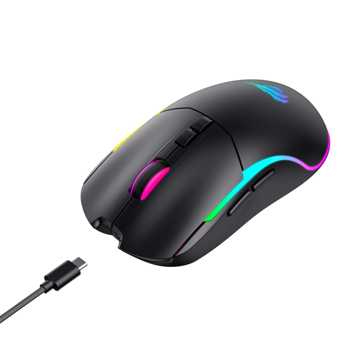 Бездротова миша трьохрежимна HAVIT MS1020WB Black (2.4GHz + BT5.0) Бездротова миша трьохрежимна HAVIT MS1020WB Black (2.4GHz + BT5.0)
