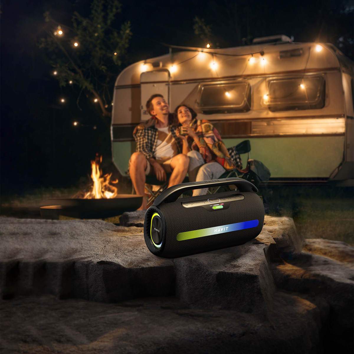 Портативна колонка HAVIT SK920BT IPX6 60W RGB Black