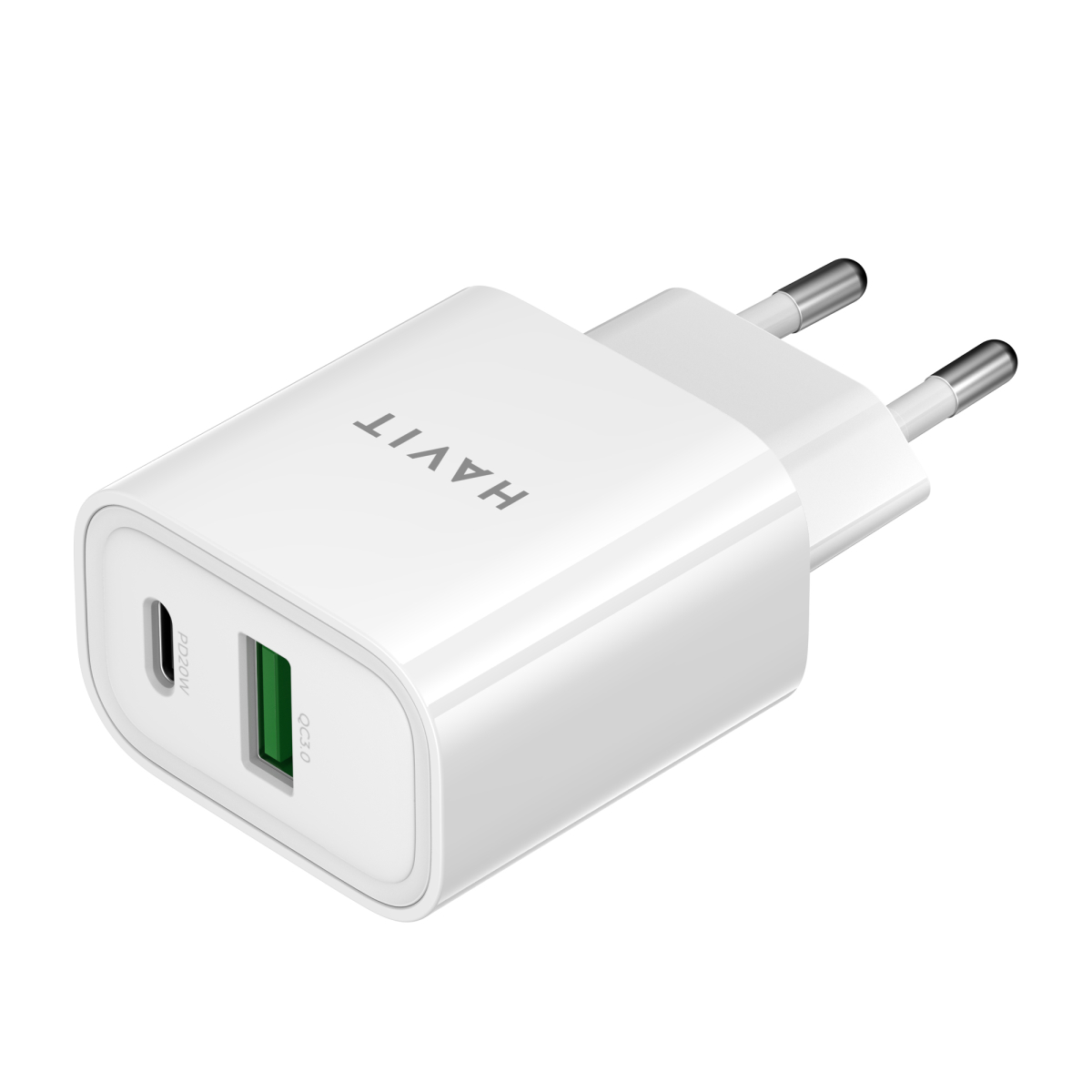 Зарядний пристрій HAVIT UC111 PRO 20W USB-A+USB-C White