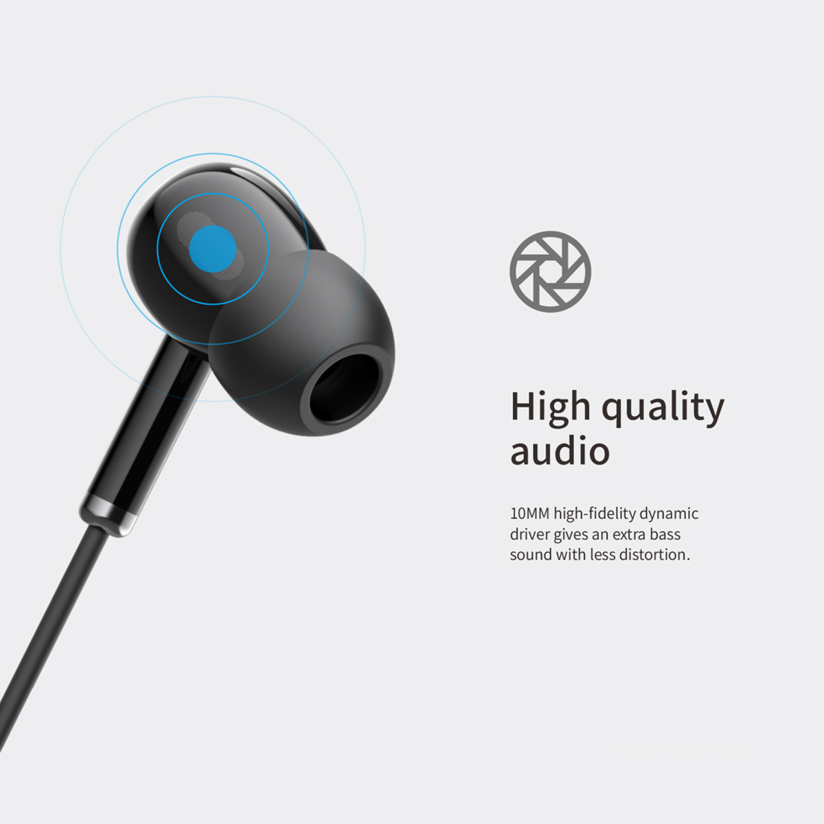 Вакуумні навушники з мікрофоном HAVIT HV-E306P Black