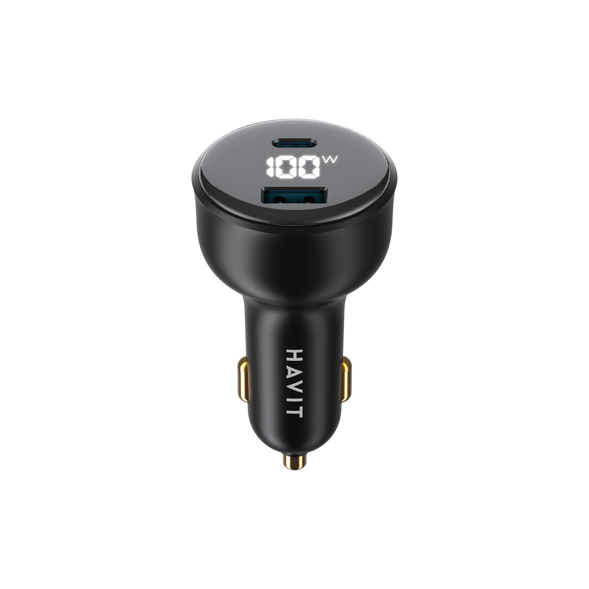 Автомобільний зарядний пристрій HAVIT HV-CC100W 100W USB+USB-C Автомобільний зарядний пристрій HAVIT HV-CC100W 100W USB+USB-C