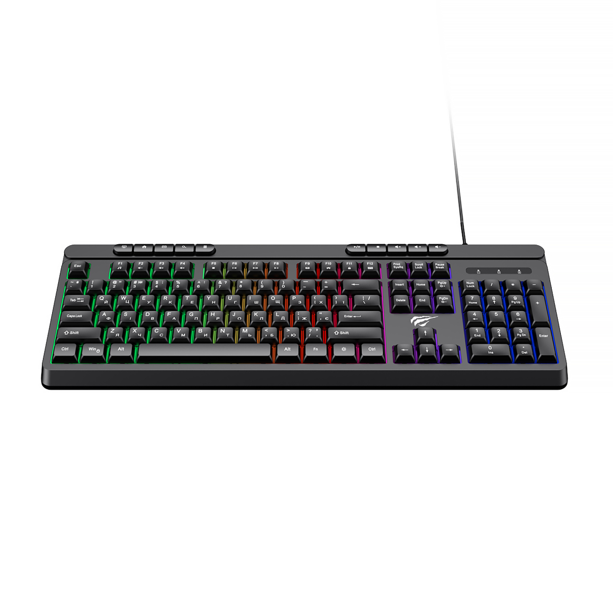 Ігрова клавіатура дротова HAVIT KB907L Black