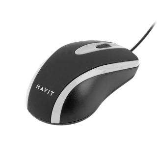 Дротова миша HAVIT HV-MS753 USB Black/Gray (1000 DPI, 3 кл)