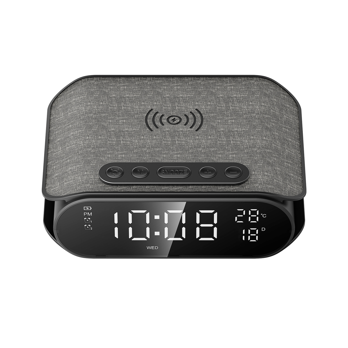 Бездротова зарядка з годинником HAVIT W3040 15W Black Бездротова зарядка з годинником HAVIT W3040 15W Black