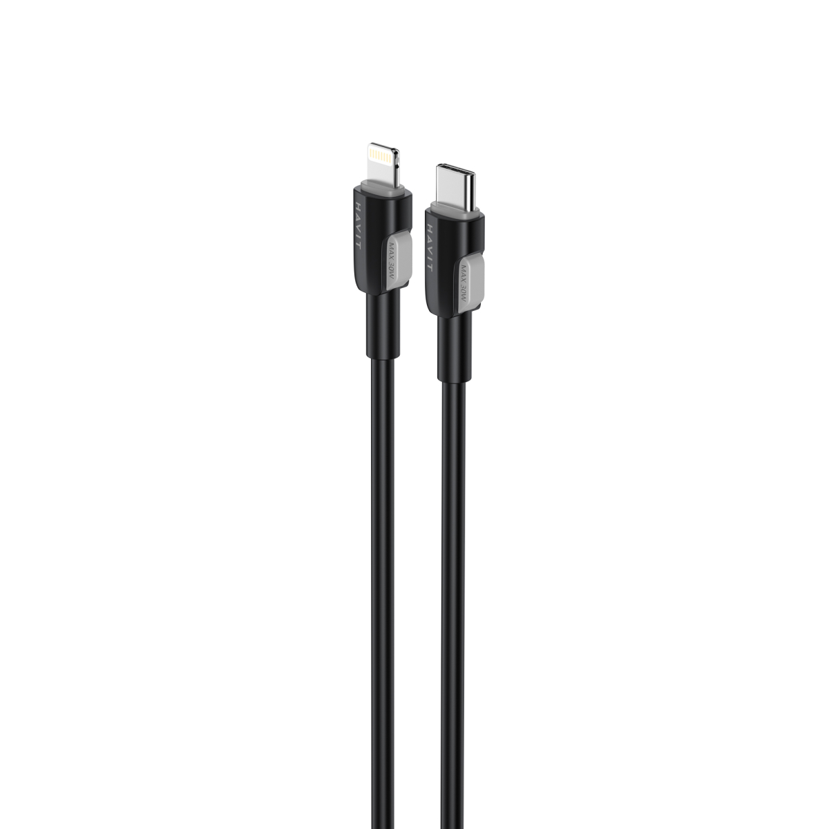 Кабель USB-C - Lightning HAVIT CB309C PD30W 1м Black