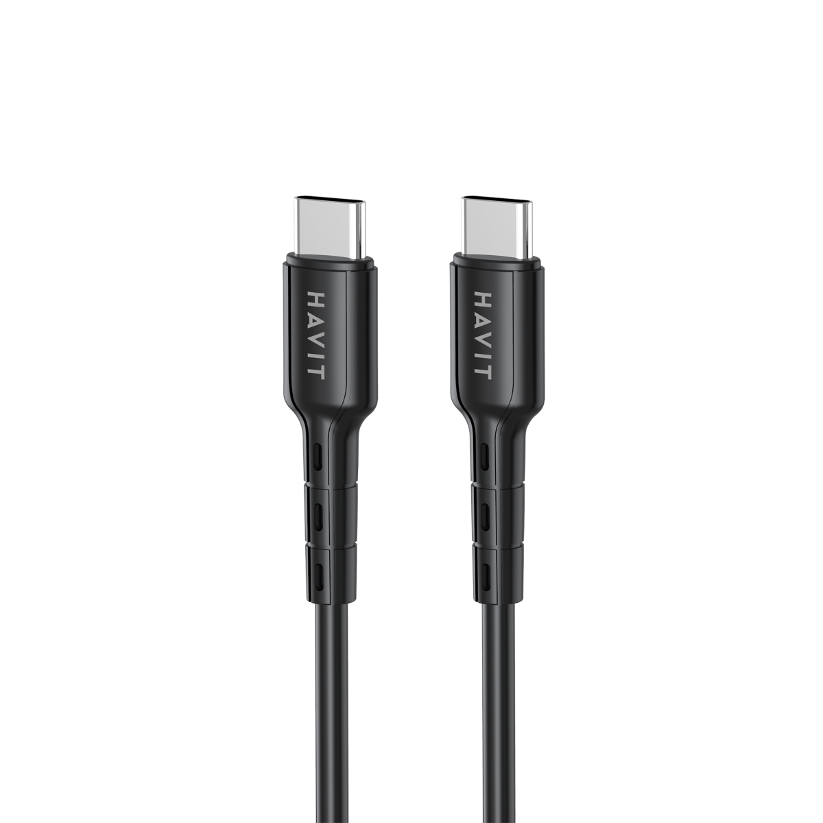 Кабель Type-C to Type-C HAVIT HV-CB6235 PD60W 3A 1м Кабель Type-C to Type-C HAVIT HV-CB6235 PD60W 3A 1м