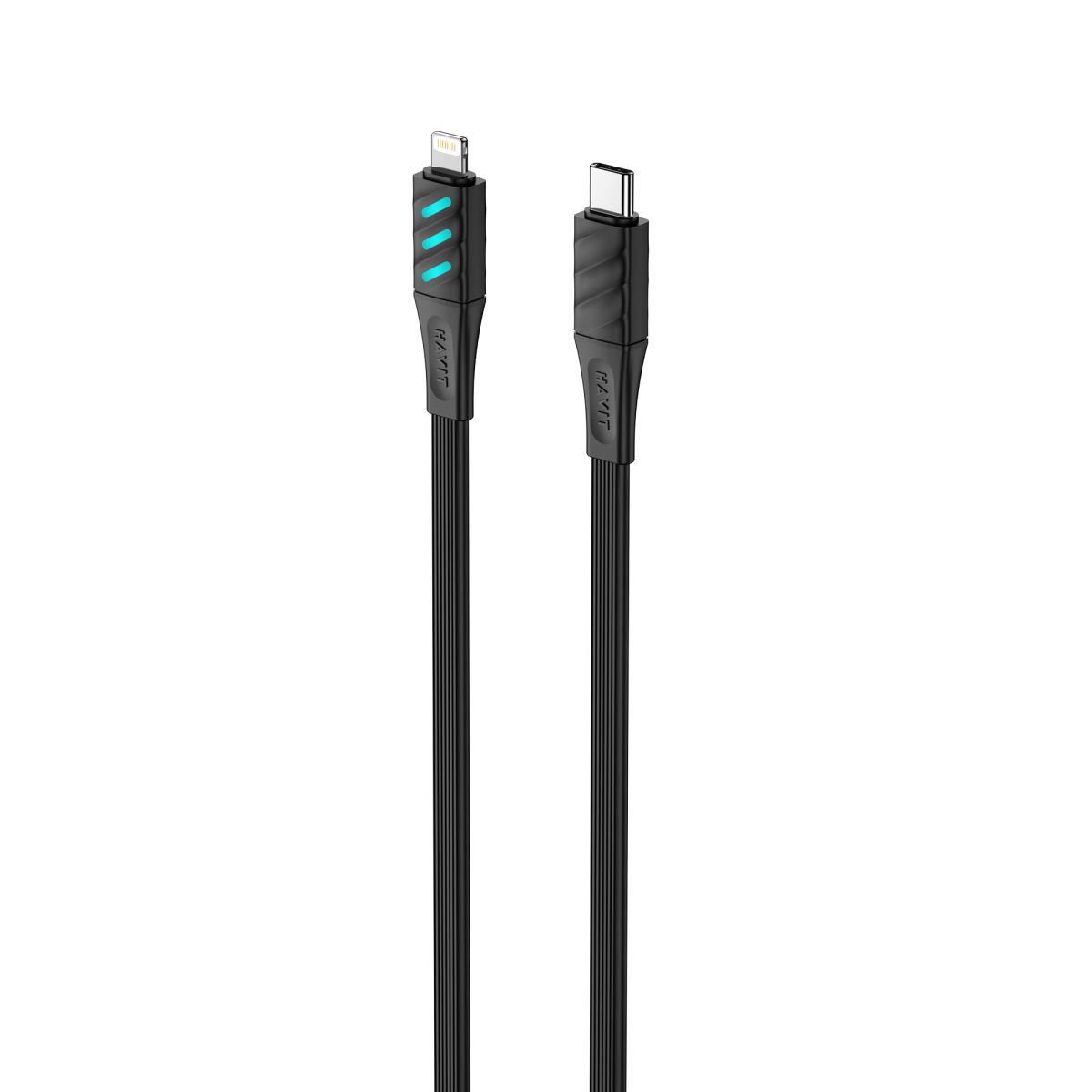 Кабель USB-C - Lightning HAVIT HV-CB6255 PD30W 1м з LED індикатором