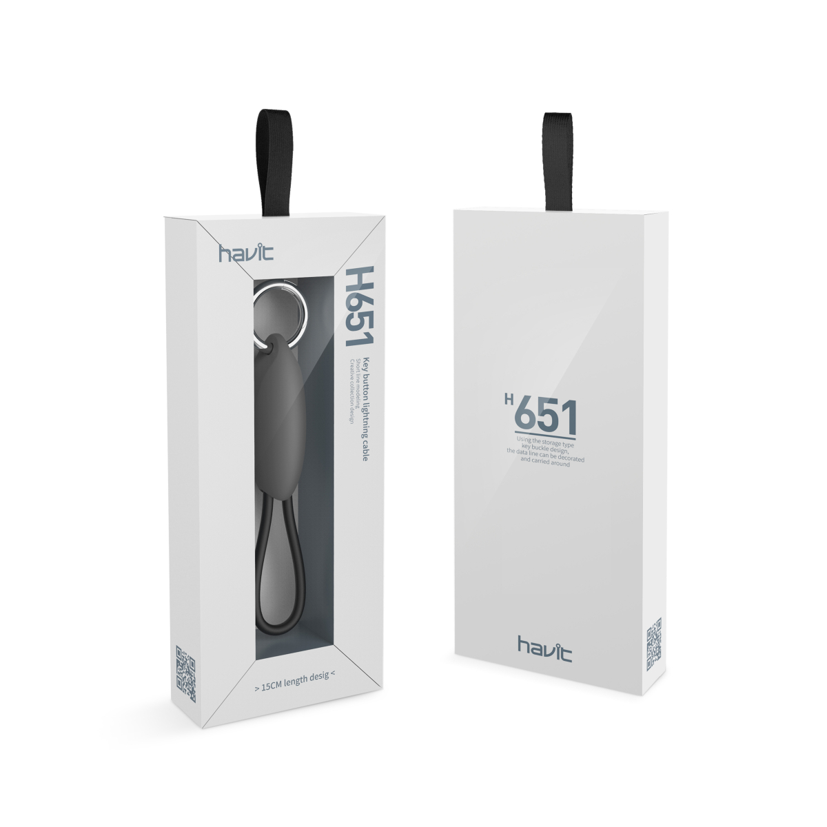 Кабель HAVIT HV-H651 Lightning 22см