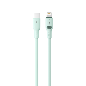 Кабель USB-C - Lightning HAVIT HV-CB6281 PD30W 3A 1м Green