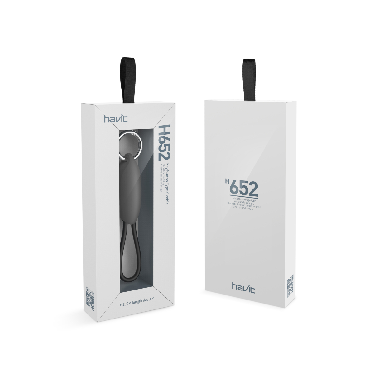 Кабель HAVIT HV-H652 Type-C 22см