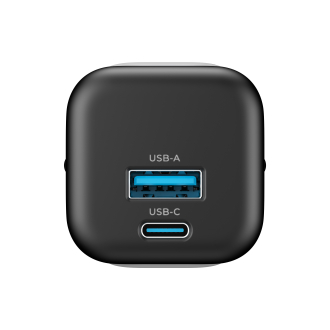 Зарядний пристрій HAVIT HV-UC230 GaN 33W USB-A+USB-C Black