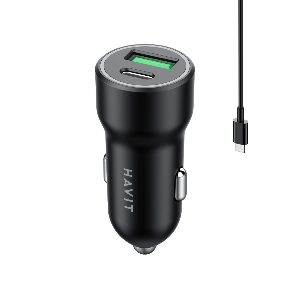 Автомобільний зарядний пристрій HAVIT HV-CC613 20W USB+USB-C
