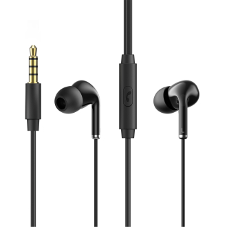 Вакуумні навушники з мікрофоном HAVIT HV-E306P Black