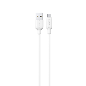 Кабель USB - Micro USB HAVIT CB678 3A 1м White (силіконовий)