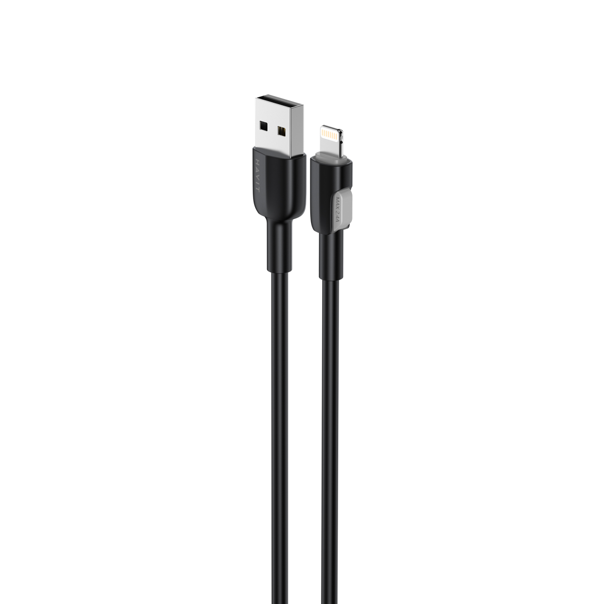 Кабель USB - Lightning HAVIT CB306C 2.4A 1м Black