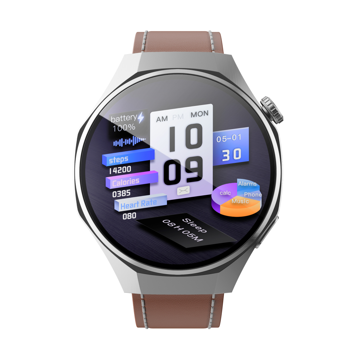 Cмарт годинник HAVIT M9064 IP68 Bluetooth Call Silver