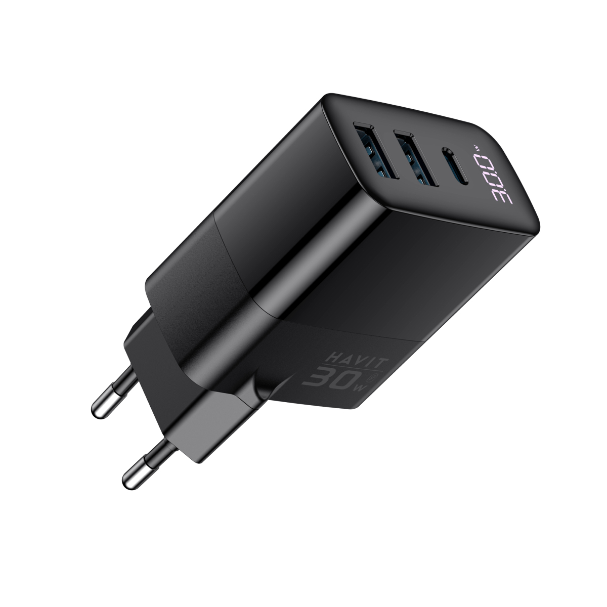 Зарядний пристрій HAVIT UCLE001 GaN 30W 2хUSB-A+USB-C