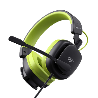 Ігрові навушники з мікрофоном HAVIT H2048U Black+Green Plug USB 7.1 Ігрові навушники з мікрофоном HAVIT H2048U Black+Green Plug USB 7.1